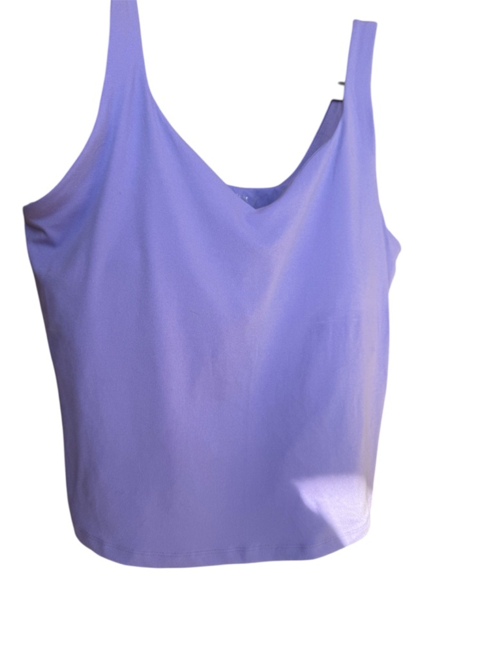 NWT Aerie Offline Real Me Low Key Tank Top Light Purple Shelf Bra Padded